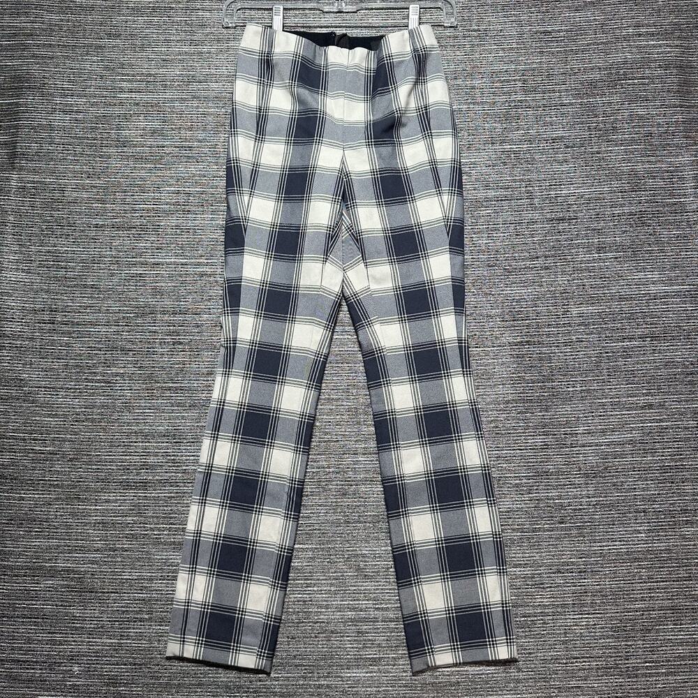 Rag & Bone Pants Women's Size 00 Blue Salute Simone Check Skinny